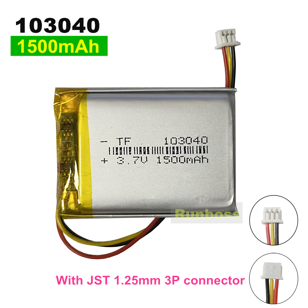 Wedding Power Supply - 1-10 個 103040 3.7V 1500mAh ポリマーリチウム充電式バッテリー