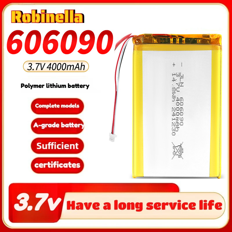 Wedding Power Supply - 606090 3.7v 4000mAh 充電式リポバッテリー GPS MP4
