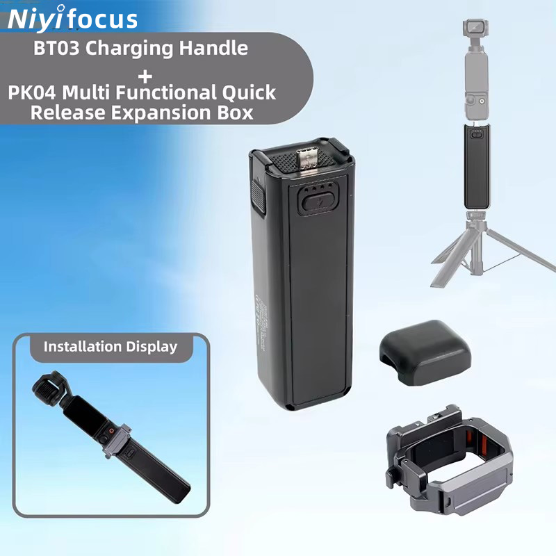 Wedding Power Supply - アクションカメラ充電ハンドル 5000mAh パワーバンク DJI Osmo Pocket