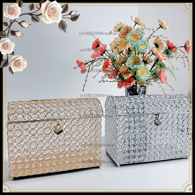 Wedding Supply.Box - クリスタルジュエリーボックス、貯金箱、ヨーロッパ風海賊箱、結婚用品収納ボックス