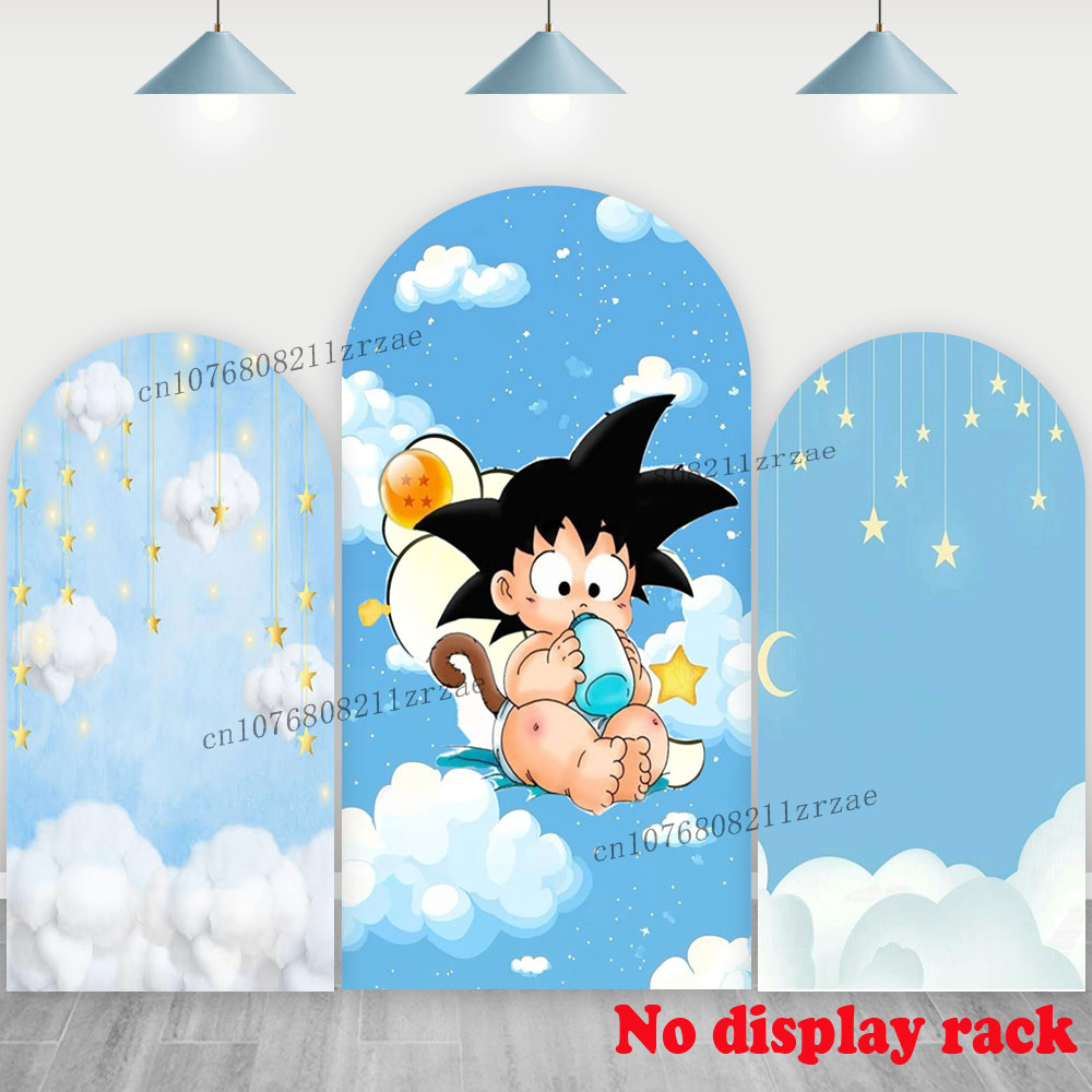 Photo Booth Prop - ドラゴンボール アーチ ベビー悟空 背景幕 キッズ 男の子