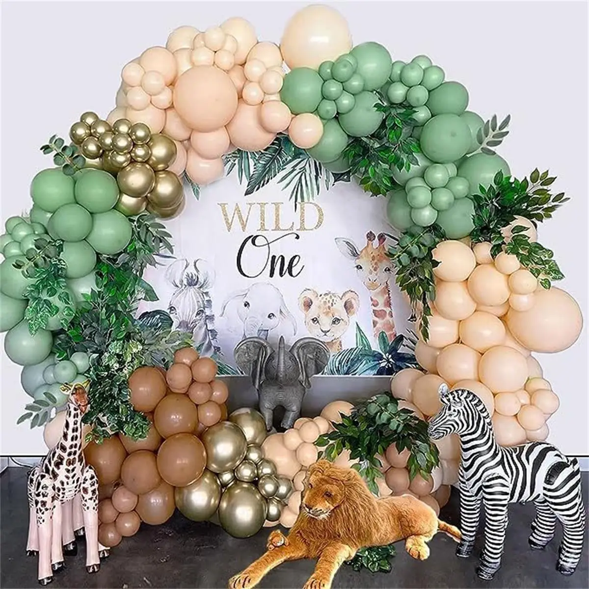 105個 ジャングル動物バルーンガーランドキット - 誕生日 - Wedding Zoo のレビューと価格