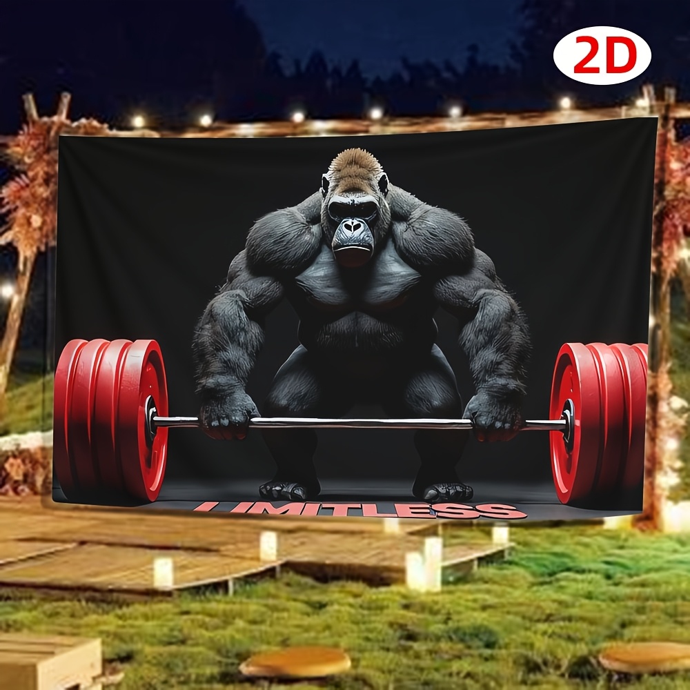 2D平面表面、2Dフラットバナー、大型ゴリラの重量挙げをテー - Wedding Power Supply のレビューと価格