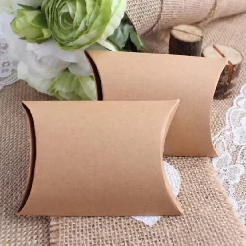 50/100 個マルチカラークラフト紙枕箱クリスマスクラフト - Wedding Supply.Box のレビューと価格