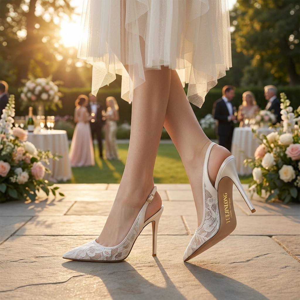 セクシーなシャープトゥレースミュール レディース - Yue - Wedding Super のレビューと価格