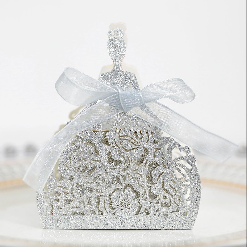 花嫁用レーザーカットギフトバッグ,キャンディーボックス,ギフ - Wedding Supply.Box のレビューと価格