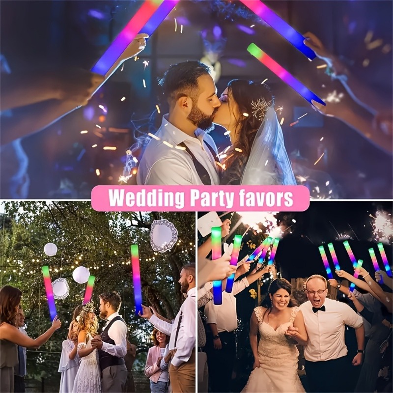 再利用可能なLEDフォームスティック、電池式グローネオン、音 - Wedding Power Supply のレビューと価格