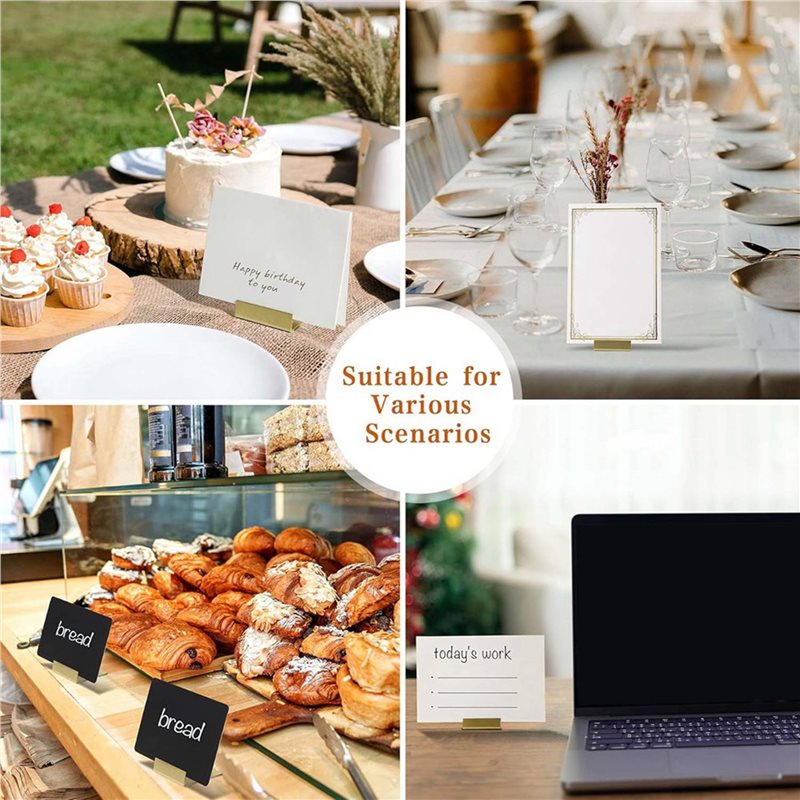 A96I-Gold テーブル番号ホルダー、24個入りメタルプ - Table Number Gold のレビューと価格