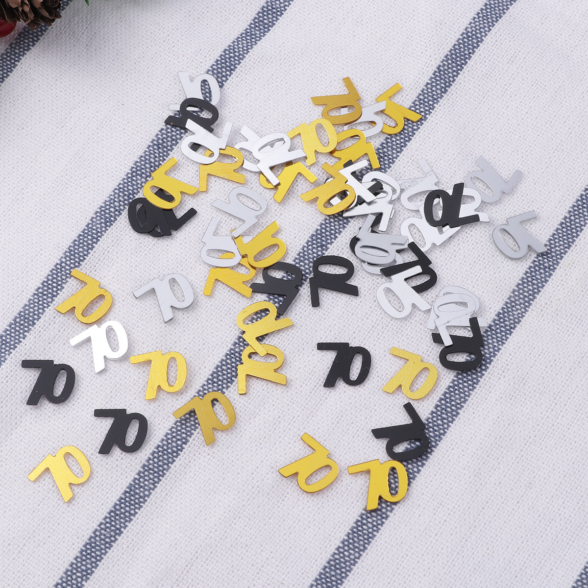 1200個入りナンバーコンフェッティパーティーデコレーション - Table Number Gold のレビューと価格