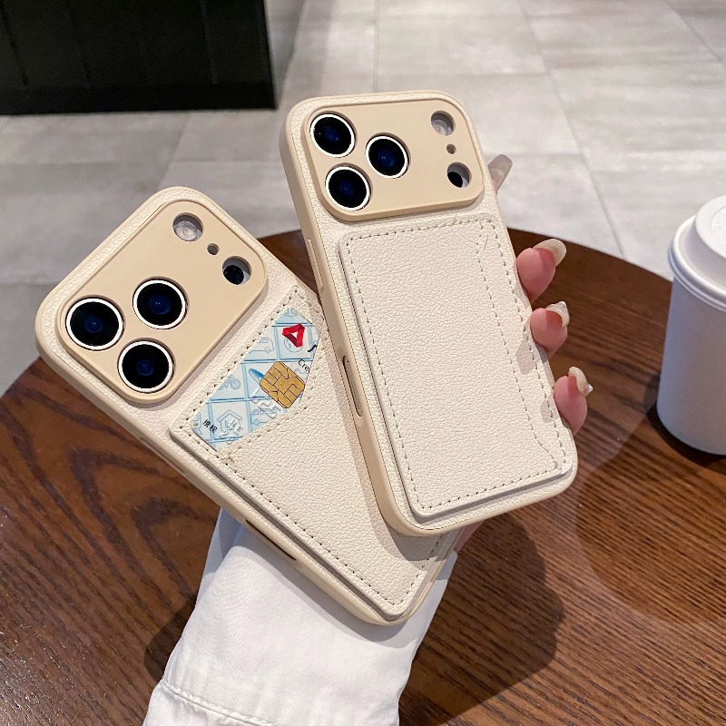 PUレザー財布型スマホケース カードホルダー付き iPhon - Place Card Holder のレビューと価格