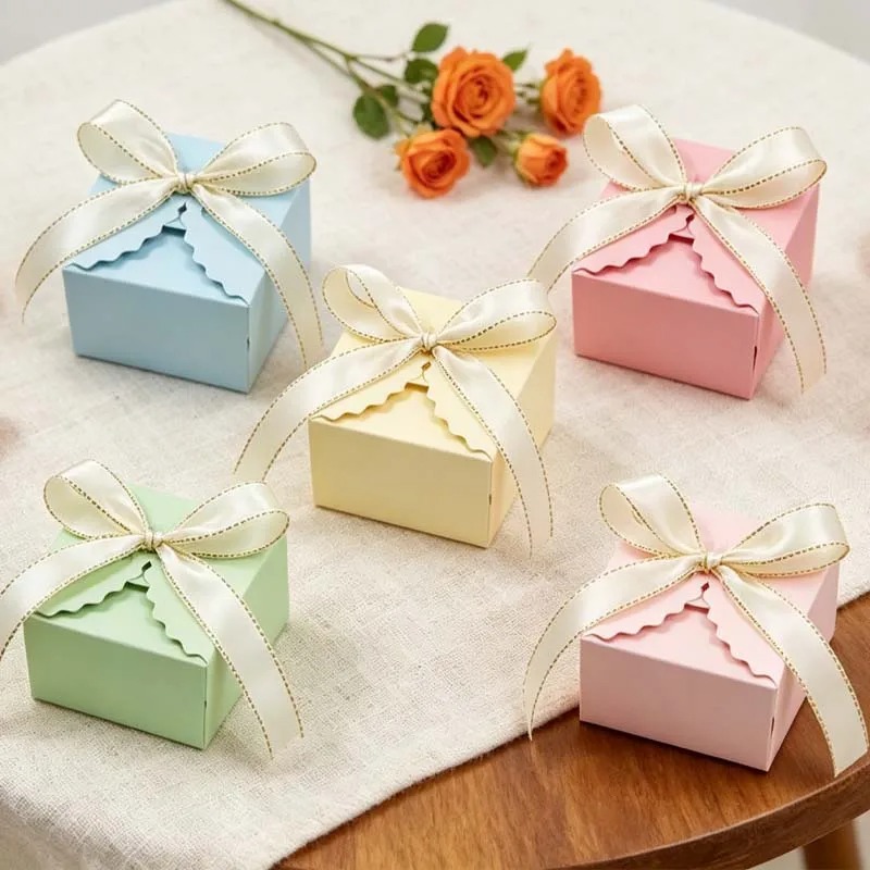 10/20 個クラフト紙ギフトボックスリボン付きパーティー記 - Wedding Supply.Box のレビューと価格