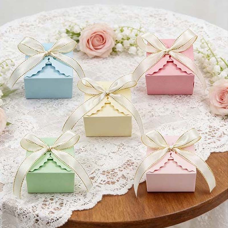 10/20 個クラフト紙ギフトボックスリボン付きパーティー記 - Wedding Supply.Box のレビューと価格